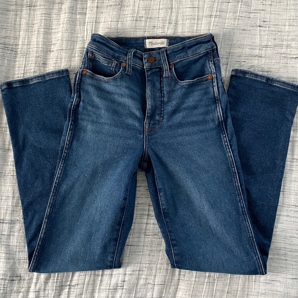 Madewell Curvy Stovepipe Jeans 24 Like New
